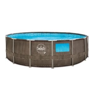 Karkasinis baseinas SWING POOL WICKER 457x122