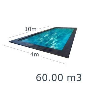 Lauko-vidaus betoninis baseinas 10,0 x 4,0 m