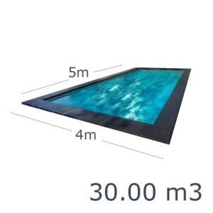 Lauko-vidaus betoninis baseinas 5,0 x 4,0 m