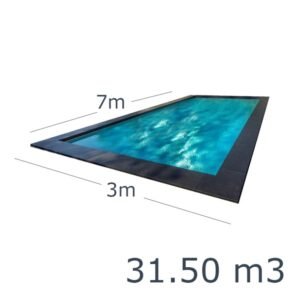 Lauko-vidaus betoninis baseinas 7,0 x 3,0 m