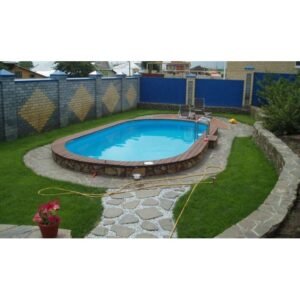 Plastikinis vidaus - lauko baseinas 10,0 x 2,9 m