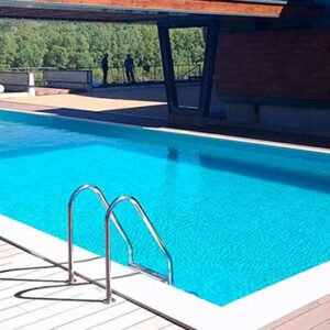 Plastikinis vidaus - lauko baseinas 8,0 x 3,3 m