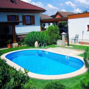 Plastikinis vidaus - lauko baseinas 7,0 x 3,3 m