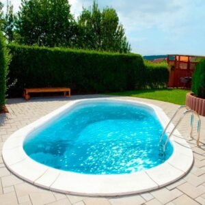 Plastikinis vidaus - lauko baseinas 4,0 x 2,9 m